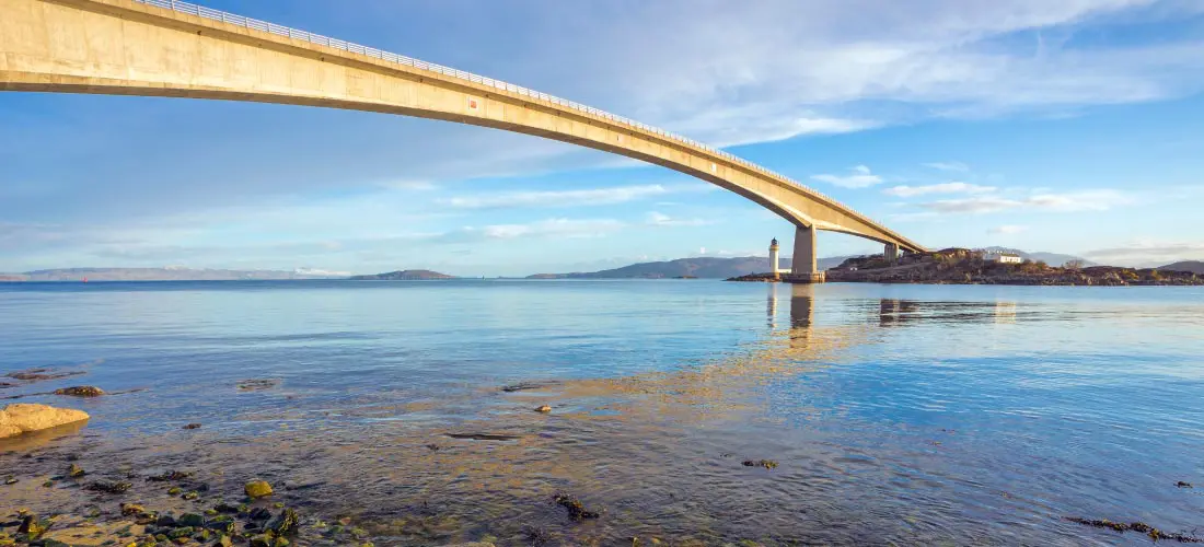 Scotland Roadtrip Bridge Isle Of Skye suitable for any size vehicle from camers to HGV